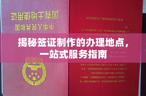 八步揭秘签证制作的办理地点，一站式服务指南